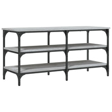 Load image into Gallery viewer, Panca Porta Scarpe Grigio Sonoma 100x38,5x49 Legno Multistrato
