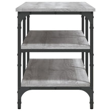 Load image into Gallery viewer, Panca Porta Scarpe Grigio Sonoma 100x38,5x49 Legno Multistrato