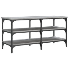 Load image into Gallery viewer, Panca Porta Scarpe Grigio Sonoma 100x38,5x49 Legno Multistrato