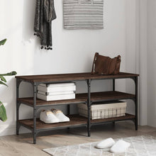 Load image into Gallery viewer, Panca Porta Scarpe Rovere Marrone 100x38,5x49 Legno Multistrato