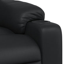 Charger l&#39;image dans la galerie, Poltrona Massaggiante Reclinabile Nera in Similpelle