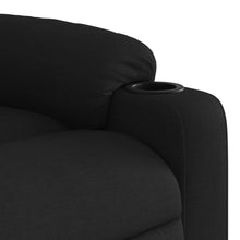 Charger l&#39;image dans la galerie, Poltrona Massaggiante Reclinabile Nera in Tessuto