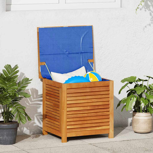 Box da Giardino 50x60x56cm in Massello di Acacia Marrone