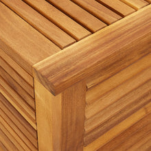 Indlæs billede til gallerivisning Cassapanca da Giardino con Feritoia 90x50x56cm in Massello d&#39;Acacia