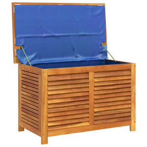 Cassapanca da Giardino con Feritoia 90x50x56cm in Massello d'Acacia