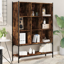 Carica l&#39;immagine nel visualizzatore di Gallery, Libreria Rovere Fumo 102x30x141,5 cm in Legno Multistrato