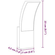 Carica l&#39;immagine nel visualizzatore di Gallery, Applique per Esterni con LED 2 pz Nere in Alluminio Pressofuso