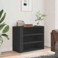 Load image into Gallery viewer, Armadietto a Muro Nero 75x35x60 cm in Truciolato