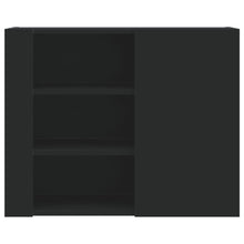 Carica l&#39;immagine nel visualizzatore di Gallery, Armadietto a Muro Nero 75x35x60 cm in Truciolato