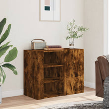 Load image into Gallery viewer, Armadietto a Muro Rovere Fumo 75x35x60 cm in Truciolato