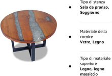 Laden Sie das Bild in den Galerie-Viewer, Tavolino da caffè Rustico in teak da Salotto