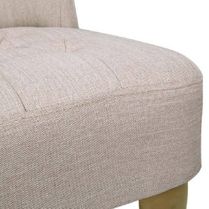 Sedia Francese in Tessuto Crema