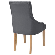 Carica l&#39;immagine nel visualizzatore di Gallery, Sedie da Pranzo 2 pz Grigio Scuro in Tessuto