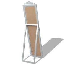 Carica l&#39;immagine nel visualizzatore di Gallery, Specchio Autoportante Stile Barocco 160x40 cm Argento