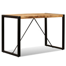 Charger l&#39;image dans la galerie, Tavolo da Pranzo in Legno Massello di Mango Grezzo 120 cm