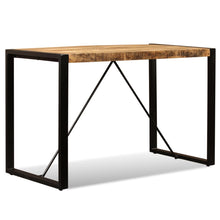Charger l&#39;image dans la galerie, Tavolo da Pranzo in Legno Massello di Mango Grezzo 120 cm
