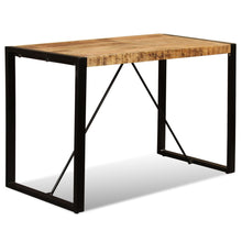 Charger l&#39;image dans la galerie, Tavolo da Pranzo in Legno Massello di Mango Grezzo 120 cm