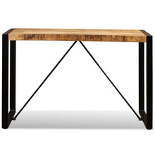 Charger l&#39;image dans la galerie, Tavolo da Pranzo in Legno Massello di Mango Grezzo 120 cm