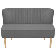 Carica l&#39;immagine nel visualizzatore di Gallery, Divano in Tessuto 117x55,5x77 cm Grigio Chiaro