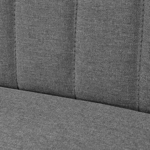 Divano in Tessuto 117x55,5x77 cm Grigio Chiaro