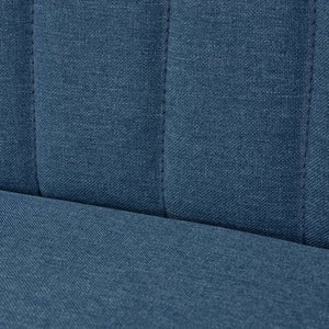 Divano in Tessuto 117x55,5x77 cm Blu