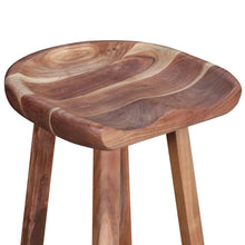Load image into Gallery viewer, Sgabelli da Bar 2 pz in Legno Massello di Acacia