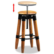 Load image into Gallery viewer, Sgabelli da Bar 2 pz in Legno Massello di Mango