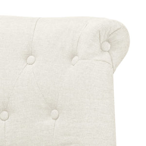 Divanetto in Tessuto 94x67x76 cm Bianco