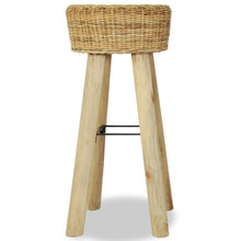 Load image into Gallery viewer, Sgabelli da Bar 2 pz in Rattan Naturale