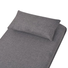 Charger l&#39;image dans la galerie, Poltrona Girevole Trasformabile in Letto Grigio Scuro in Tessuto