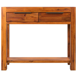 Tavolo Consolle in Legno Massello d'Acacia 86x30x75 cm