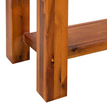 Load image into Gallery viewer, Tavolo Consolle in Legno Massello d&#39;Acacia 86x30x75 cm