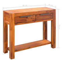 Load image into Gallery viewer, Tavolo Consolle in Legno Massello d&#39;Acacia 86x30x75 cm
