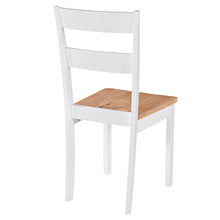 Carica l&#39;immagine nel visualizzatore di Gallery, Sedie da Pranzo 2 pz Bianche in Legno Massello di Hevea