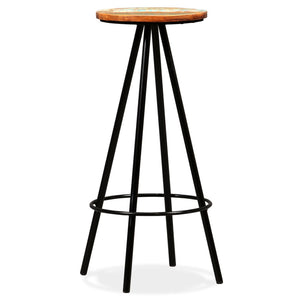 Sedie da Bar 4 pz Legno Massello di Recupero