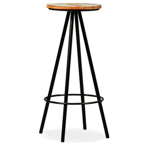 Sedie da Bar 4 pz Legno Massello di Recupero