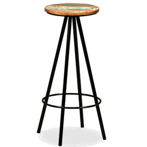 Sedie da Bar 4 pz Legno Massello di Recupero