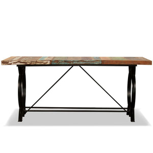 Tavolo da Pranzo in Legno Massello di Recupero 180 cm