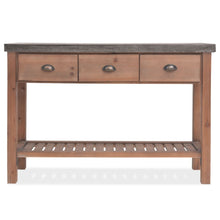 Load image into Gallery viewer, Tavolo Consolle in Legno Massello di Abete 122x35x80 cm