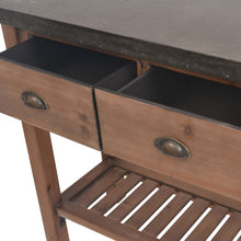 Load image into Gallery viewer, Tavolo Consolle in Legno Massello di Abete 122x35x80 cm