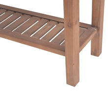 Load image into Gallery viewer, Tavolo Consolle in Legno Massello di Abete 122x35x80 cm