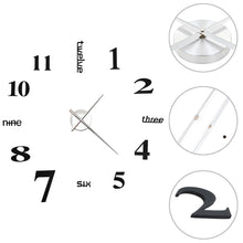 Carica l&#39;immagine nel visualizzatore di Gallery, Orologio da Parete 3D in Stile Moderno 100cm XXL Nero