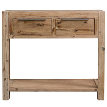 Charger l&#39;image dans la galerie, Mobiletto Consolle 82x33x73 cm in Legno Massello di Acacia