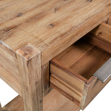 Charger l&#39;image dans la galerie, Mobiletto Consolle 82x33x73 cm in Legno Massello di Acacia