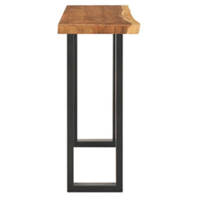 Load image into Gallery viewer, Tavolo Consolle in Legno Massello di Suar 110x35x75 cm