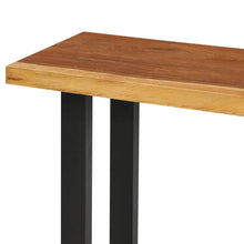 Load image into Gallery viewer, Tavolo Consolle in Legno Massello di Suar 110x35x75 cm