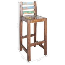 Load image into Gallery viewer, Sgabelli da Bar 2 pz in Legno Massello di Recupero