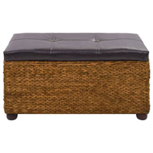 Load image into Gallery viewer, Set 2 Cassapanche Pouf in Giunco Marrone
