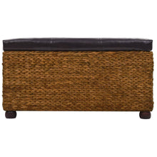 Load image into Gallery viewer, Set 2 Cassapanche Pouf in Giunco Marrone