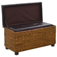 Load image into Gallery viewer, Set 2 Cassapanche Pouf in Giunco Marrone